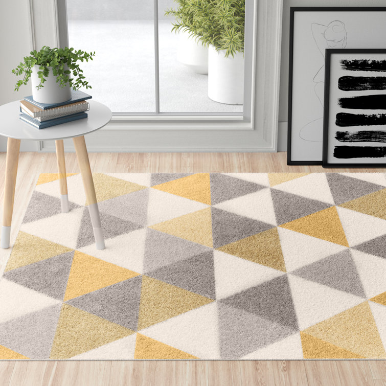 Zipcode Design Annabell Cream/Grey/Gold Rug & Reviews Wayfair.co.uk
